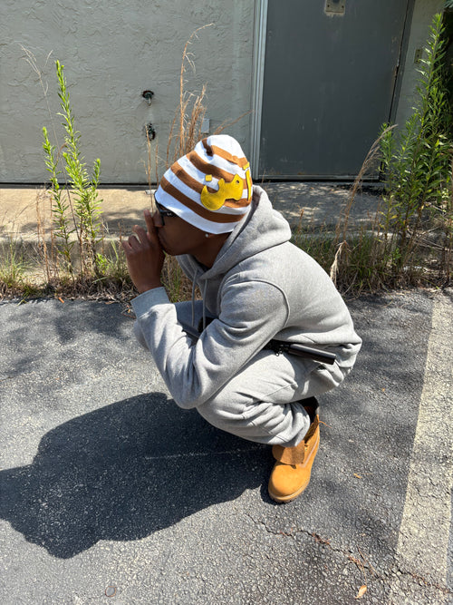 "SAFE" Patchwork Beanie