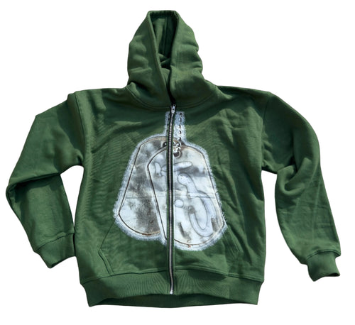 "SAFE" Dog Tag Zip Up